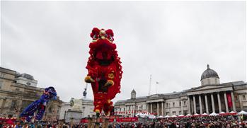 Große chinesische Neujahrsfeier in London abgehalten