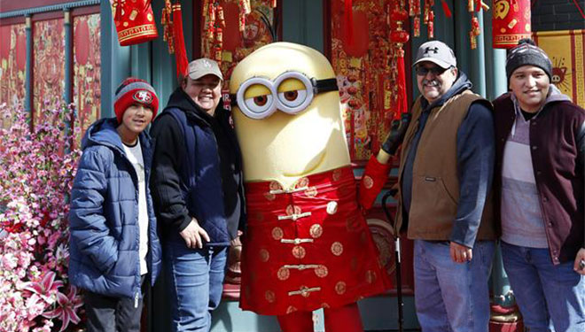 Aktivitäten zur Feier des chinesischen Neujahrs in Universal Studios Hollywood