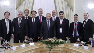 Putin trifft Präsidenten der Nachrichtenagenturen
