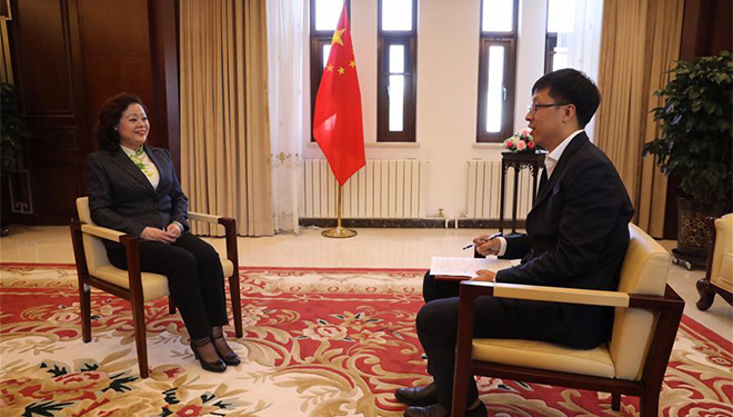 Chinesische Botschafterin in Kirgisistan erhält Interview