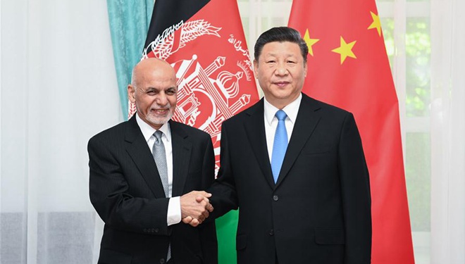 Xi Jinping trifft afghanischen Präsidenten Mohammad Ashraf Ghani