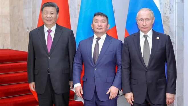 Xi Jinping nimmt am trilateralen Treffen in Bischkek teil