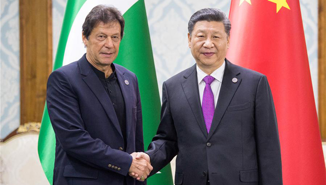 Xi Jinping trifft pakistanischen Premierminister Imran Khan