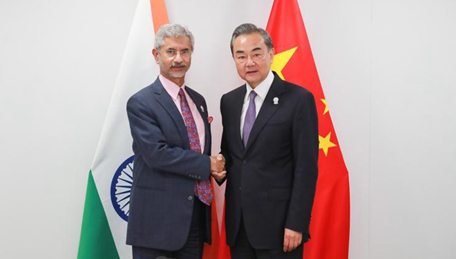 Wang Yi trifft indischen Außenminister Subrahmanyam Jaishankar