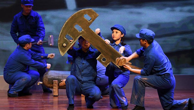 Das Melodrama "Wiege des chinesischen Öles" in Jiuquan von Gansu aufgeführt