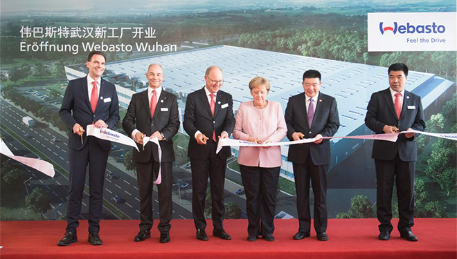 Bundeskanzlerin Merkel besucht Wuhan in Zentralchina