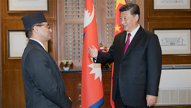 Xi trifft Vorsitzenden der Nationalversammlung von Nepal