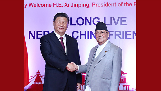 Xi führt Gespräche mit nepalesischem Premierminister