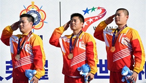 China gewann das erste Gold des Turniers bei den 7. Militärweltspielen