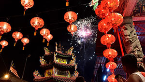 Feierlichkeiten des chinesischen Neujahrsfests in Kuala Lumpur organisiert