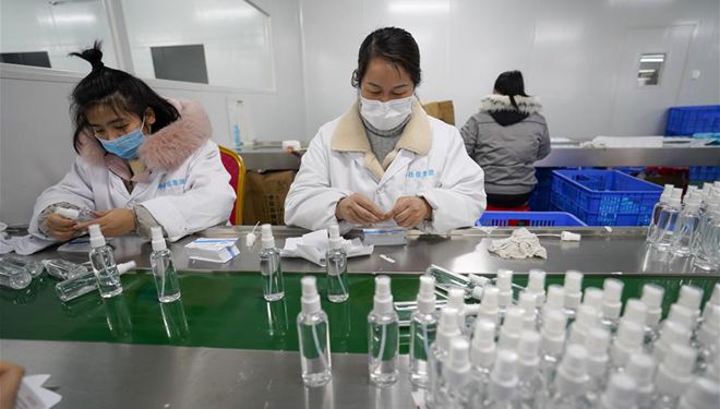 Produktionslinie für Ethanol-Desinfektionsmittel im Industriepark in Chongqing eingerichtet