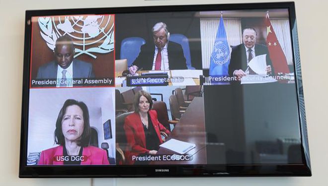Chinesischer Gesandter informiert UN-Mitgliedstaaten über Arbeit des Sicherheitsrates angesichts COVID-19