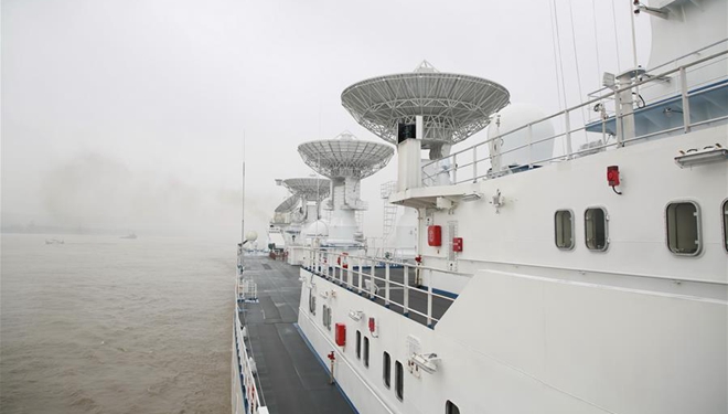 Chinas Bahnverfolgungsschiff Yuanwang-6 setzt Segel für Überwachungsmissionen