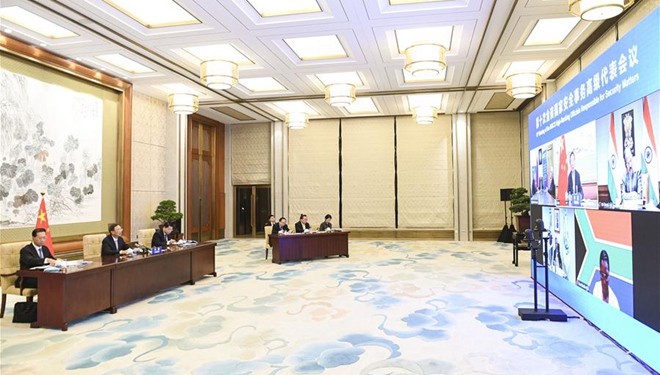 Yang Jiechi nimmt an der 10. Sitzung der verantwortlichen hochrangigen BRICS-Beamten für Sicherheitsfragen teil