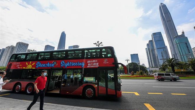 Shenzhen führt drei Sightseeing-Buslinien ein