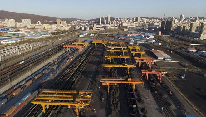 Import- und Exportvolumen des Eisenbahnhafens Suifenhe erhöht sich um 64 Prozent