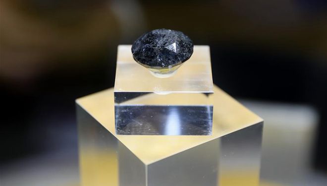 88 Karat schwarzer Diamant auf dritter CIIE ausgestellt