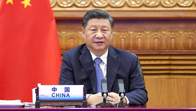 Xi hält per Videolink beim BRICS-Gipfeltreffen eine Rede