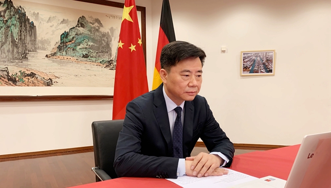 Rede von Botschafter Wu zur 7. Chinesisch-Deutschen Wirtschaftskonferenz 2020