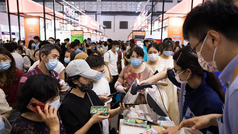 Chinesische Internationale Messe für Konsumgüter begrüßt ihren öffentlichen Tag