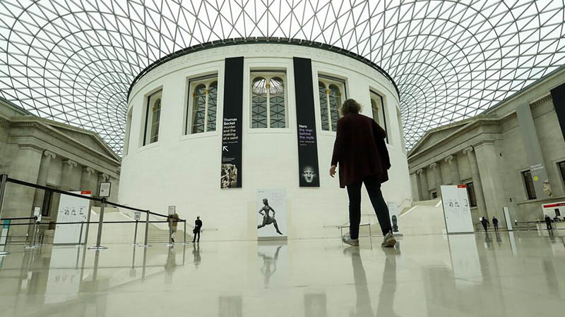 British Museum in London ist wieder für die Öffentlichkeit zugänglich