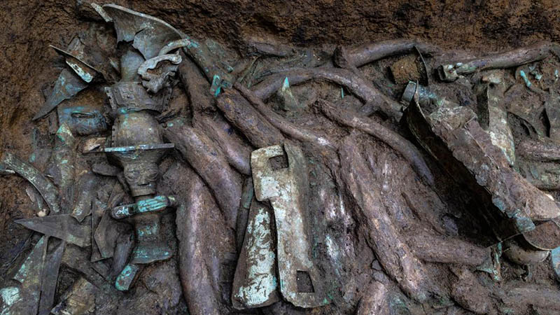 Mehr als 1.000 Relikte an Sanxingdui-Ruinenstätte ausgegraben