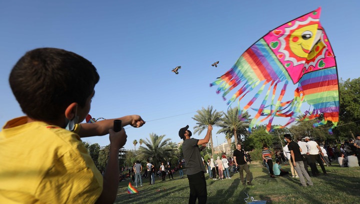 Bagdad veranstaltet jährliches Lenkdrachenfest