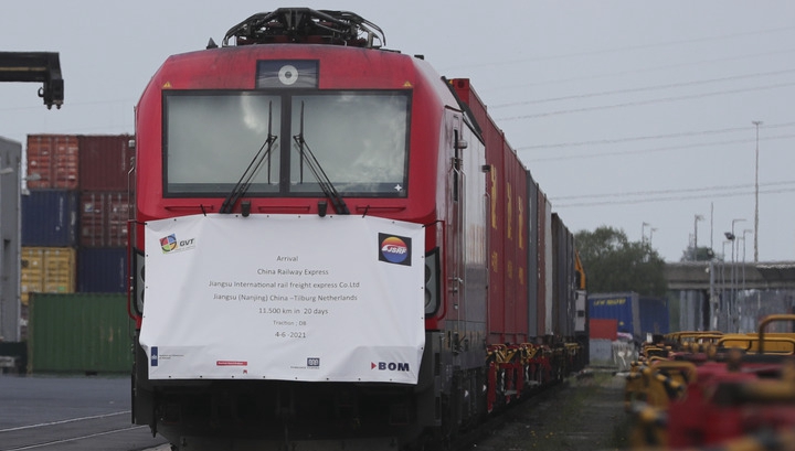 China-Europa-Güterzug erreicht Tilburg in den Niederlanden