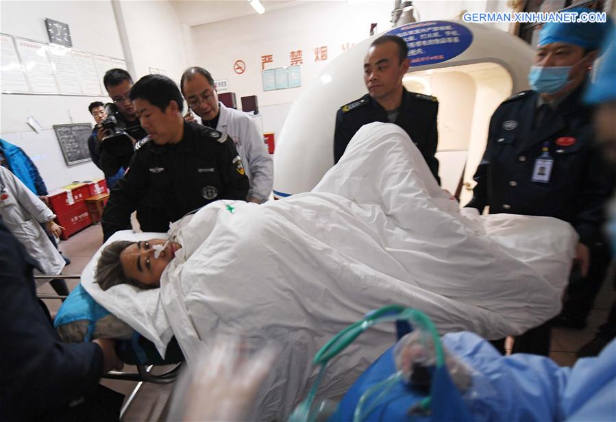 medizinische behandlung für verletzte von explosion